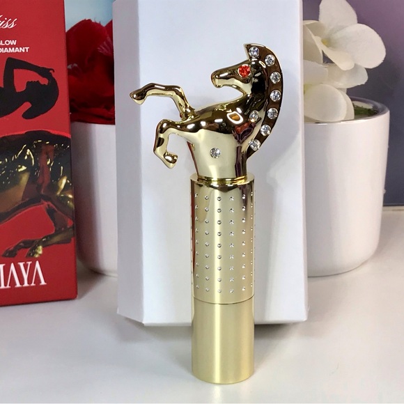 Isamaya Luckykiss Diamond Lip Glow Lipstick in Outlaw with Horse Case 3.5g *BNIB - Picture 4 of 16